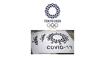 일본, 도쿄올림픽 로고에 코로나19 합성한 이미지에 발끈 