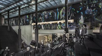 프라다 벽지: 검은 무지개빛