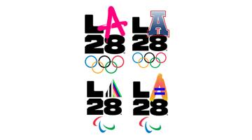 2028 LA 올림픽조직위, 올림픽 로고 발표
