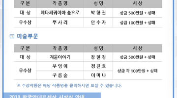 2014 한국안데르센상 작품공모전