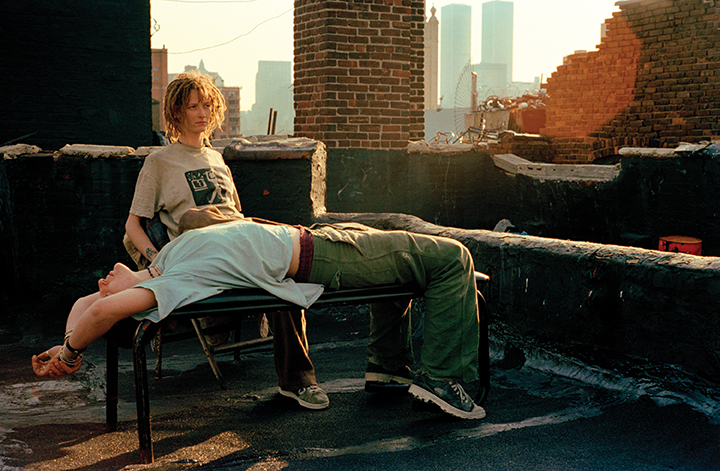 Jill, K.D., and World Trade Towers, Fifth Street Squat, 1995