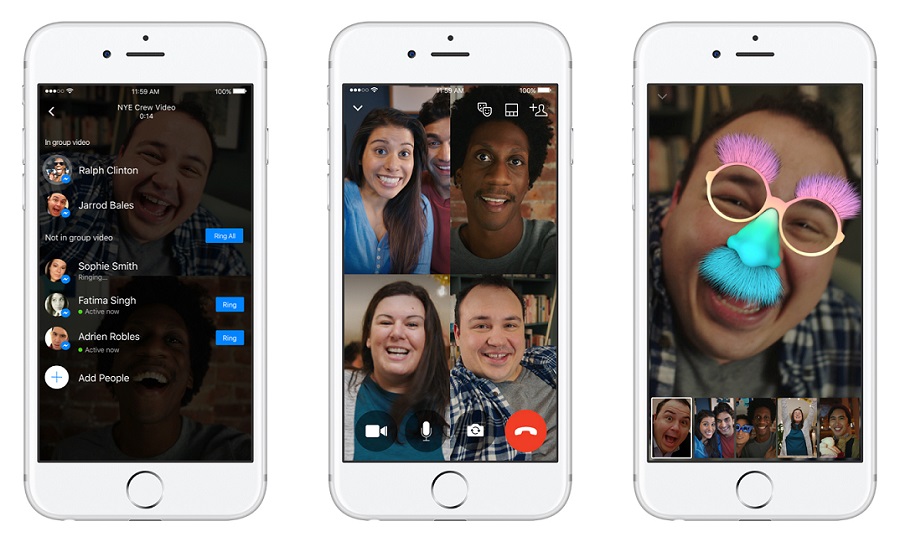 페이스북이 메신저에 그룹 영상 통화를 도입한다. (사진제공: 페이스북코리아)