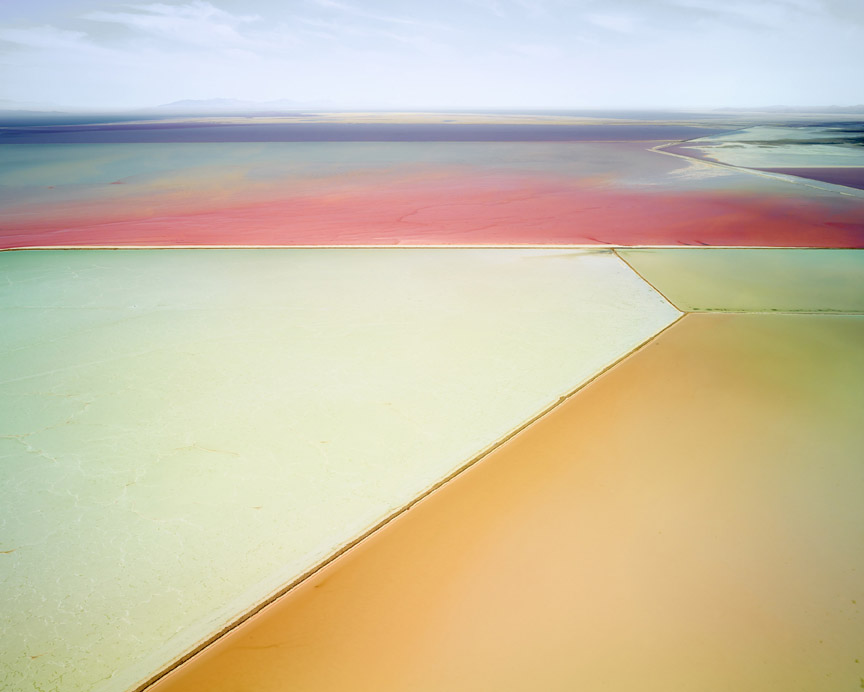 David Burdeny,  Saltern Study 01, Great Salt Lake, UT, Archival Pigment Print, 112x140cm, 2015