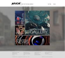 MAXON 홈페이지 웹디자인